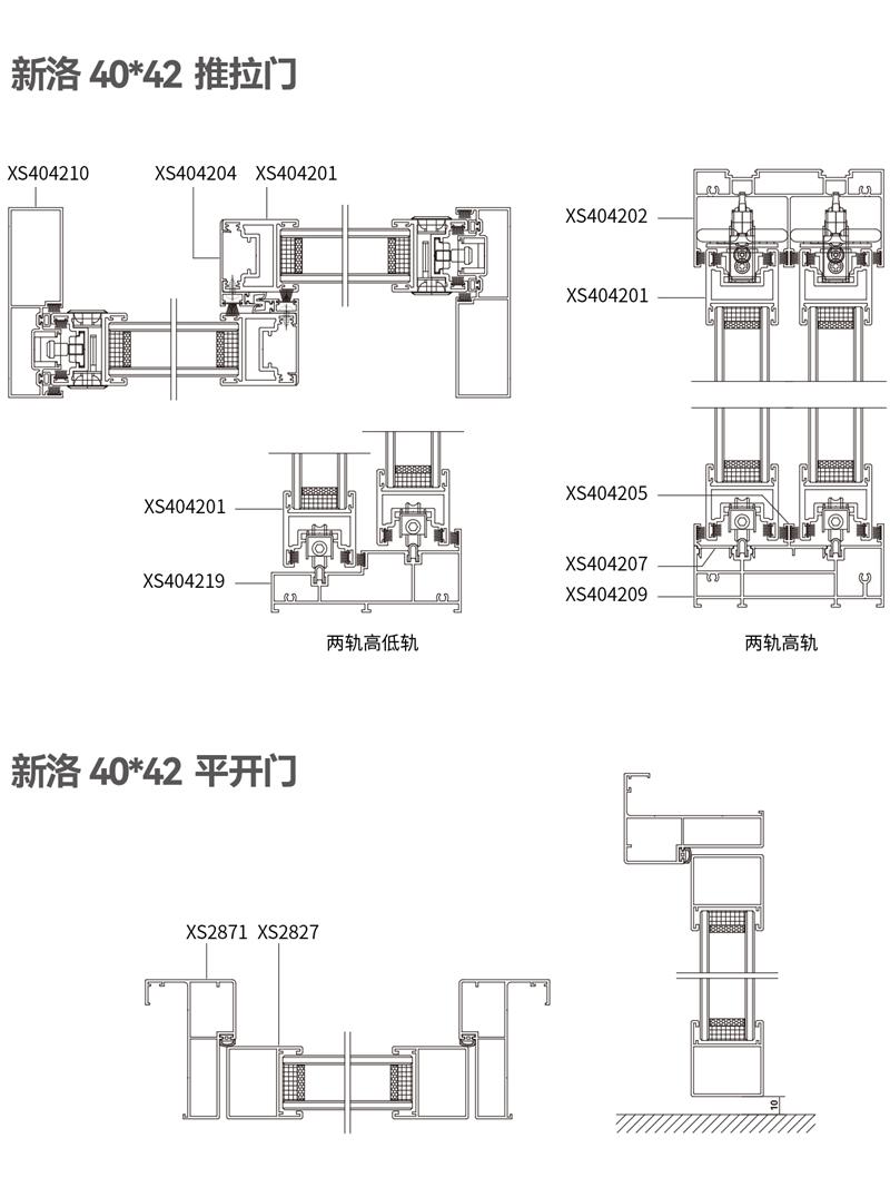 極窄門型材